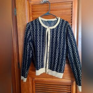 Ann Taylor Black Buttom Up Cardigan